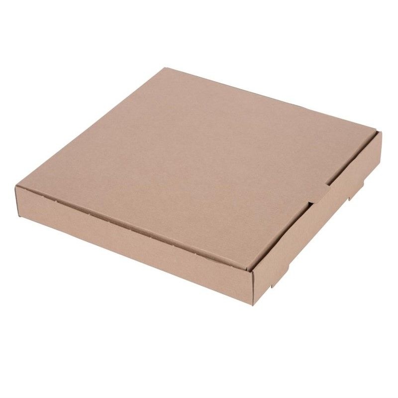 Mens Met Pizzadozen En Klembord Op Witte Achtergrond De Dienst Van De