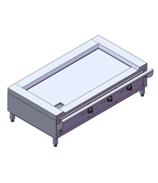 Teppanyaki bakplaat laag | elektra 14,3kW | (H)45x(B)144x(D)87cm