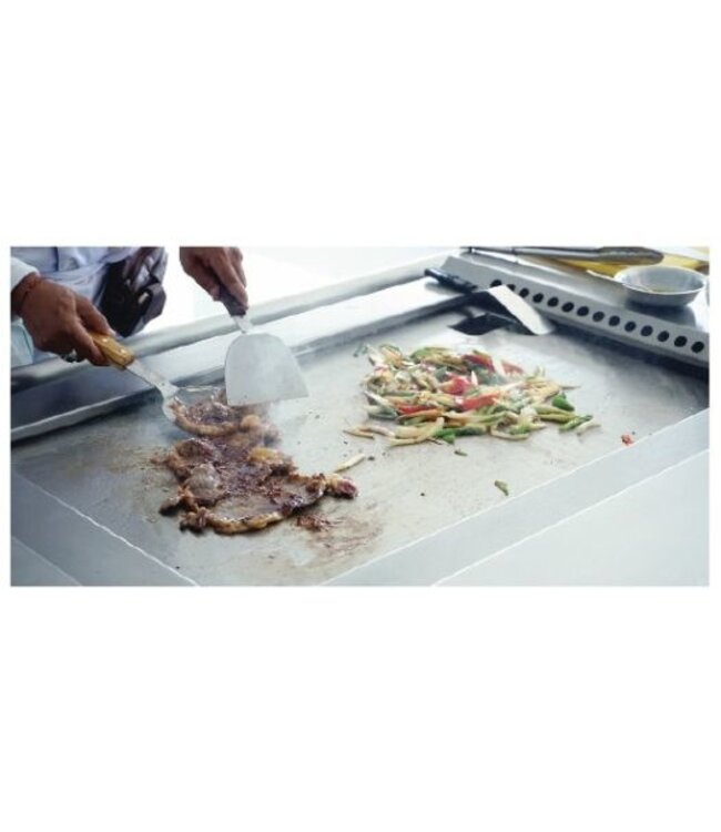 Teppanyaki bakplaat staand | aardgas 21kW | (H)85x(B)144x(D)87cm