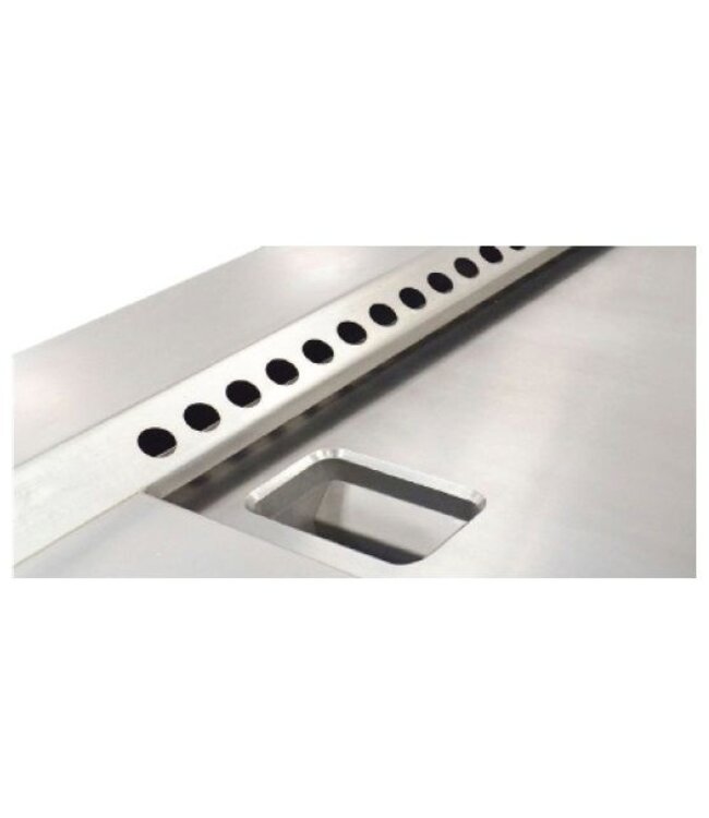 Teppanyaki bakplaat staand | aardgas 21kW | (H)85x(B)144x(D)87cm