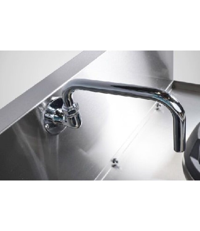 Turbo woktafel | aardgas | 2 branders | 80kW | (H)75/120x(B)220x(D)125cm