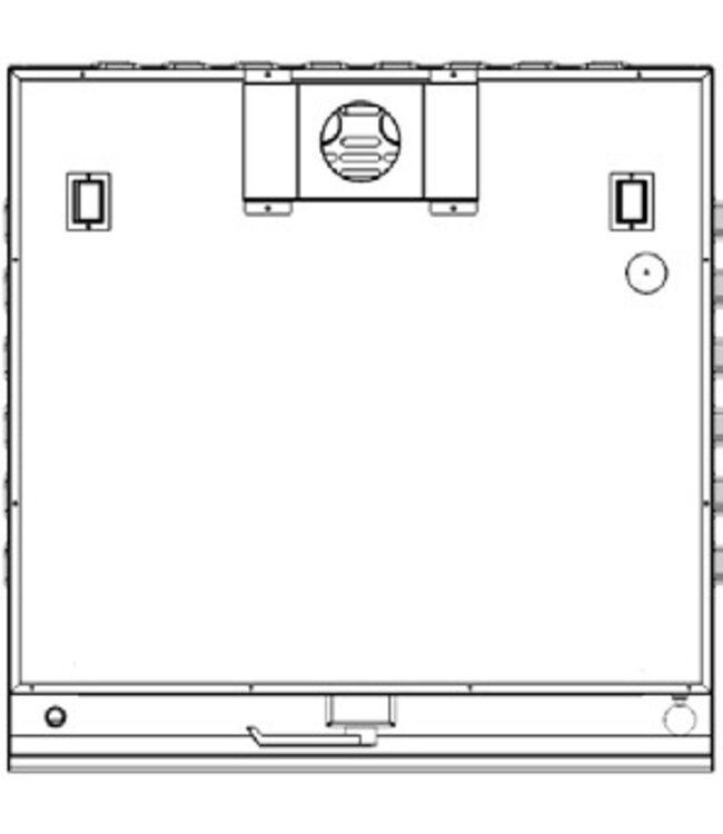 Stoomkoker op aardgas | 3 deks model | 42kW | (H)190x215,8x(B)90x(D)90cm