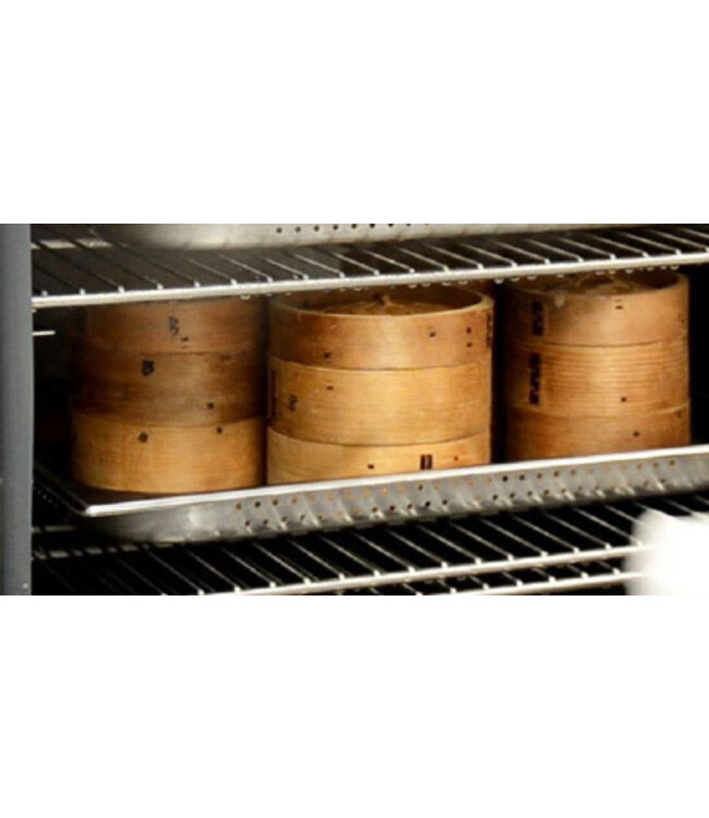 Stoomkoker op aardgas | 3 deks model | 42kW | (H)190x215,8x(B)90x(D)90cm