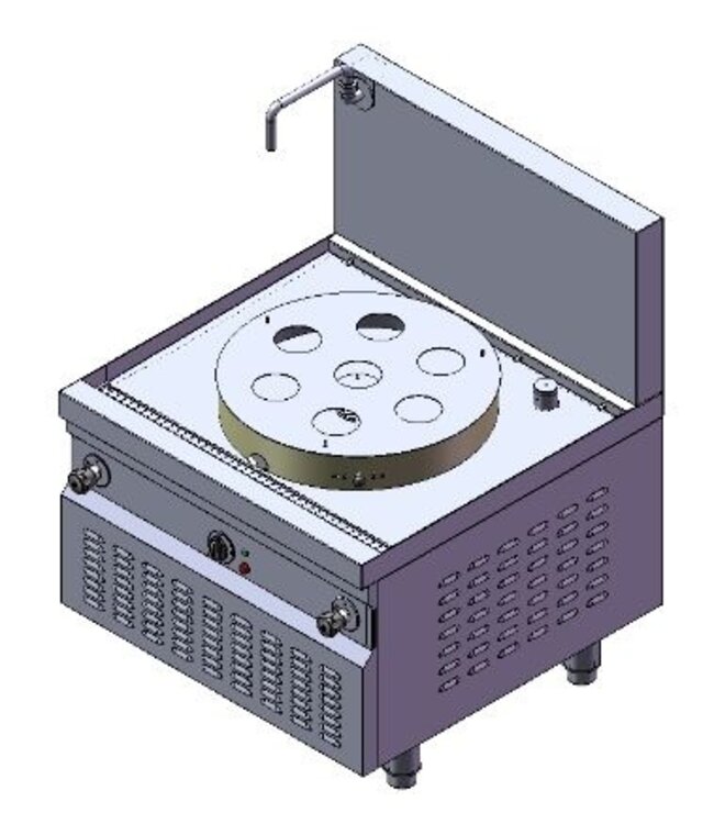 Krachtige dim sum stomer | elektra | 27kW | (H)75/146x(B)90x(D)90cm