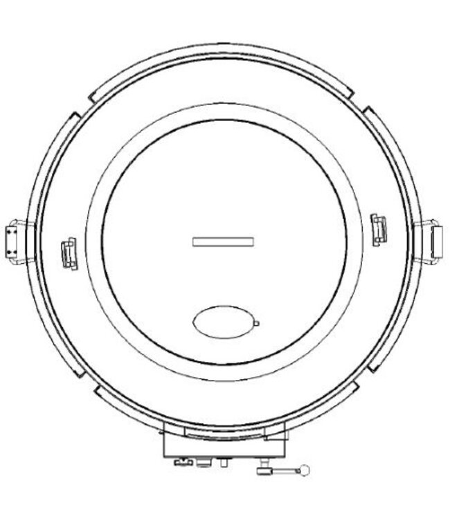 Peking eend rooster | op aardgas | 15kW | (H)155xØ90cm