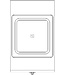 Inductie fornuis tafelmodel | 1 zone | 3,5kW | (H)26/29x(B)38x(D)60cm