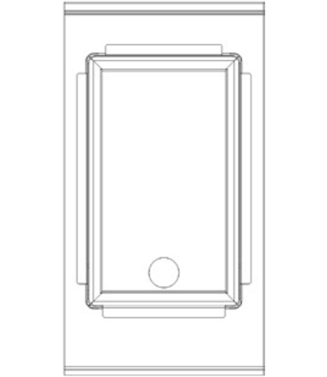Bakplaat glad | 400V | 3,9kW | (H)85/97x(B)40x(D)75cm