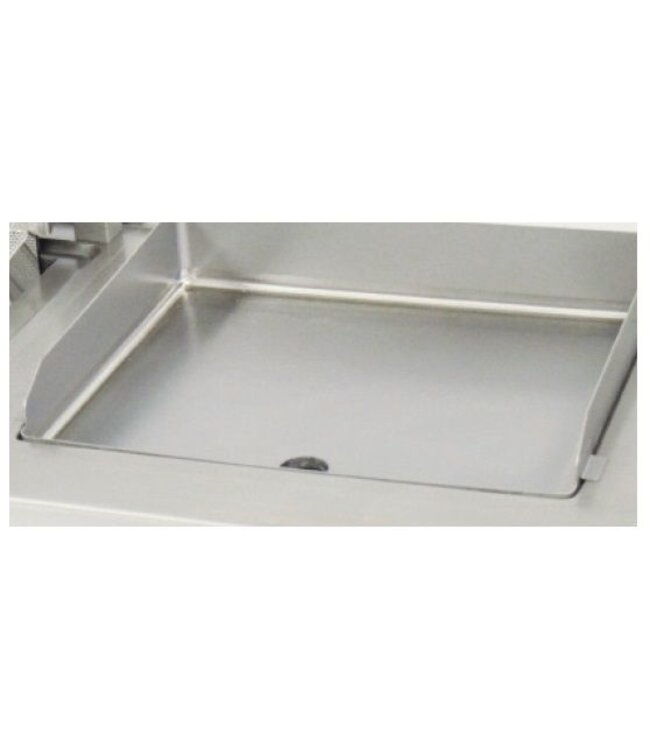 Bakplaat gegroefd | 400V | 3,9kW | (H)85/97x(B)40x(D)75cm