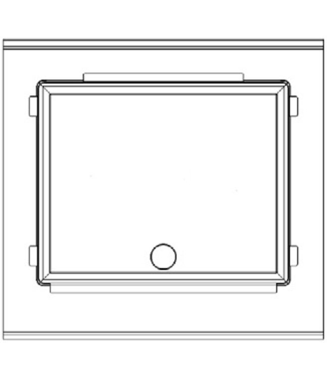 Bakplaat glad | 400V | 9,1kW | (H)85/97x(B)80x(D)75cm