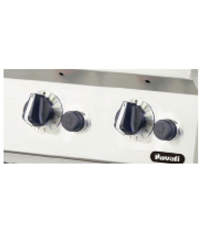 Bakplaat gegroefd | 400V | 9,1kW | (H)85/97x(B)80x(D)75cm