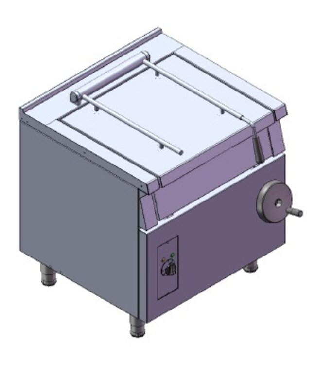 Kantelbare braadslede | 43L | 400V | 7,8kW | (H)85x(B)80x(D)75