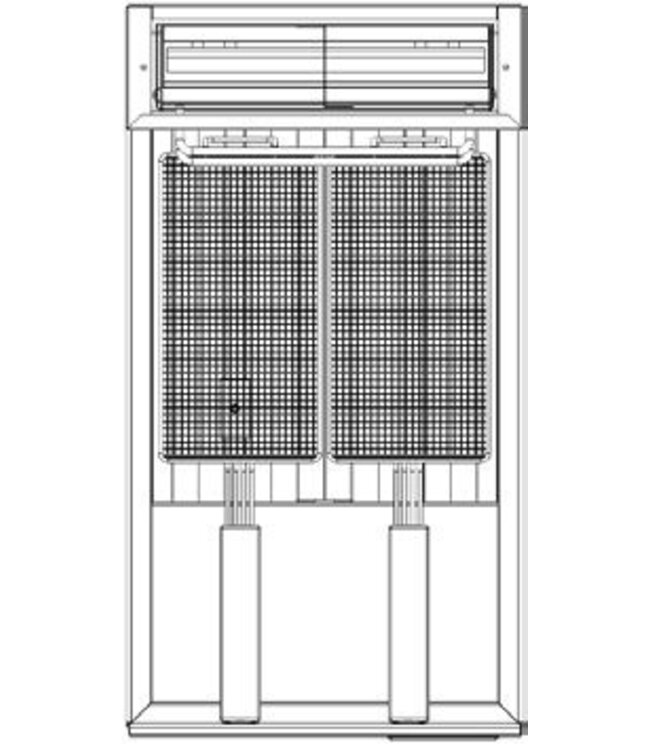 Friteuse | 23L | power model | aardgas | 21kW | (H)87/113x(B)40x(D)73,5cm