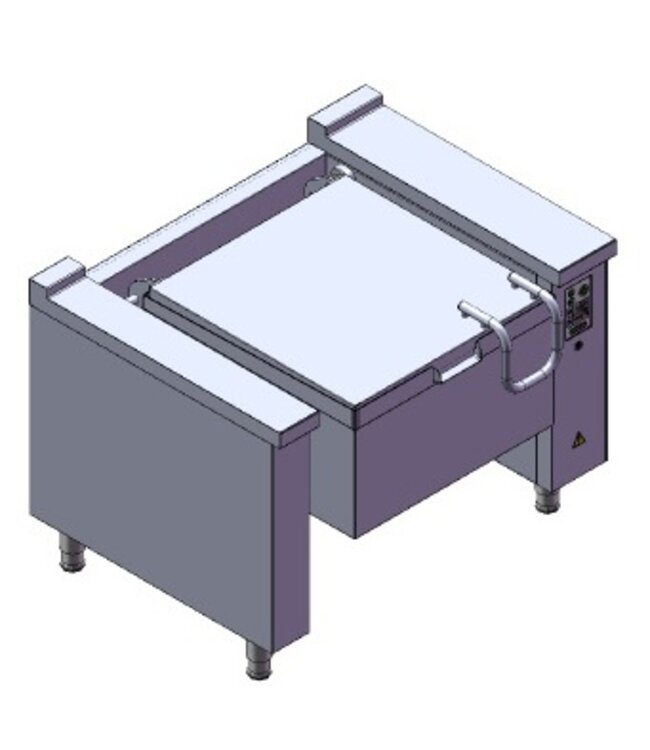 Kantelbare braadslede | 85L | 400V | 11,9 kW | (H)85x(B)120x(D)90/104cm
