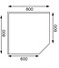 Werktafel flat-pack- hoekmodel - (B)80x(D)60