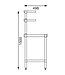 Werktafel - wandplanken - 120cm