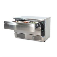 Koel/vrieswerkbank met 2 zones | 6x 1/1GN | (H)87x(B)123x(D)70 Polar Koel/vrieswerkbank met 2 zones | 6x 1/1GN | (H)87x(B)123x(D)70