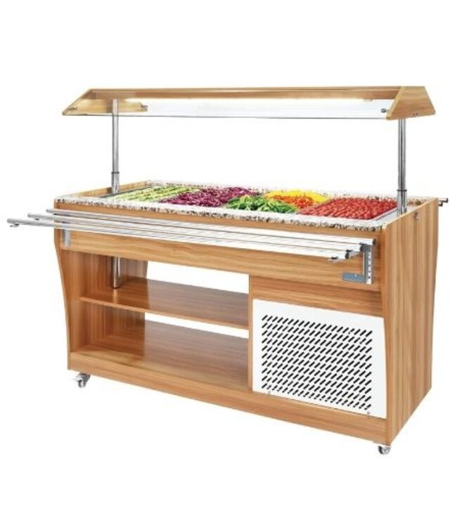 Buffetbar koeling | 4x 1/1GN | Zelfservice