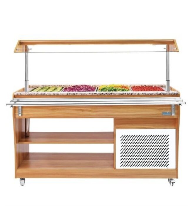 Buffetbar koeling | 4x 1/1GN | Zelfservice