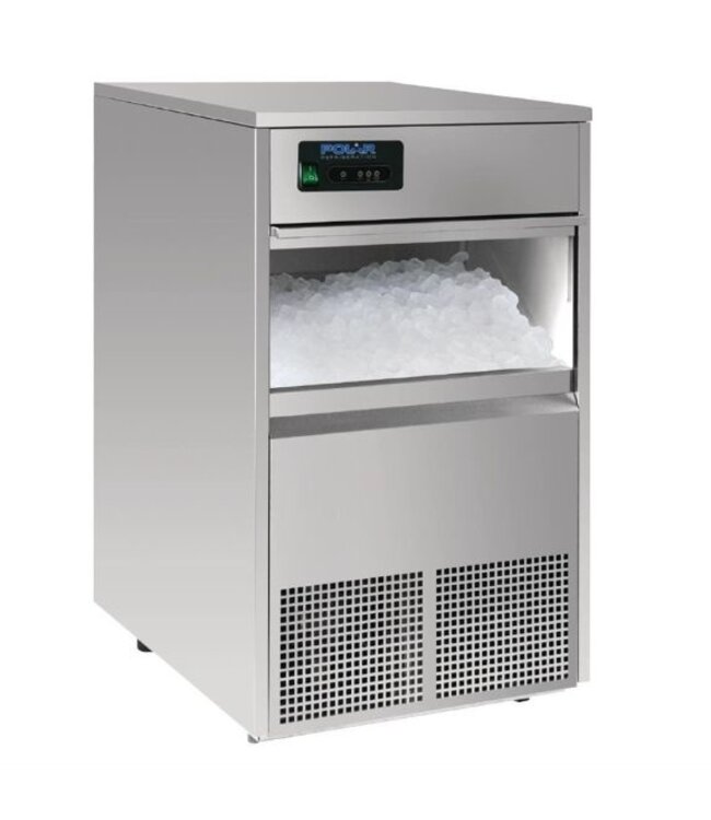 IJsblokjesmachine Polar | Holle ijsblokjes | 50kg/24u | 10kg bunker