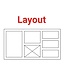 Saladette | layout 7 | 1 deur en 4 lades | boven 7x 1/6GN | (H)85/90x(B)130x(D)70cm