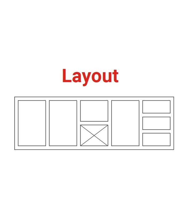 Saladette | layout 11 | 3 deurs en 4 lades | boven 12x 1/6GN | (H)85/90x(B)213x(D)70cm