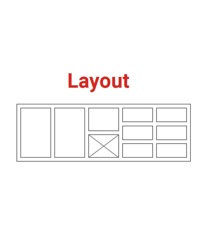 Saladette | layout 12 | 2 deuren en 7 lades | boven 12x 1/6GN | (H)85/90x(B)213x(D)70cm