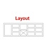 Saladette | layout 14 | 1 deur en 10 lades | boven 12x 1/6GN |  (H)85/90x(B)213x(D)70cm
