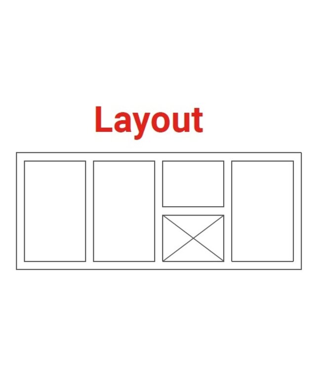 Pizza koelwerkbank | layout 1 | 3 deurs en 1 lade | (H)85/90x(B)172x(D)70cm