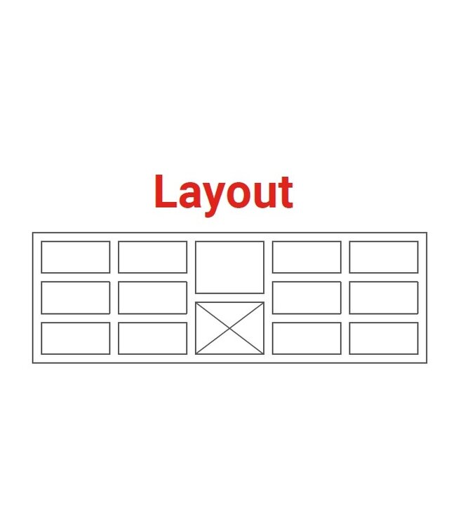 Pizza koelwerkbank | layout 3 | 13 lades