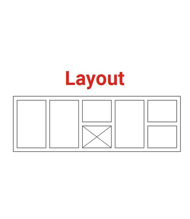 Pizza koelwerkbank | layout 5 | 3 deurs en 3 lades rechts