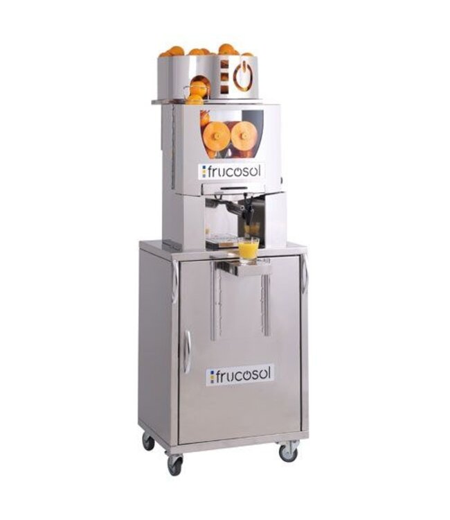 Automatische sinaasappelpers met zelfbedieningskraan | Automatische aanvoer