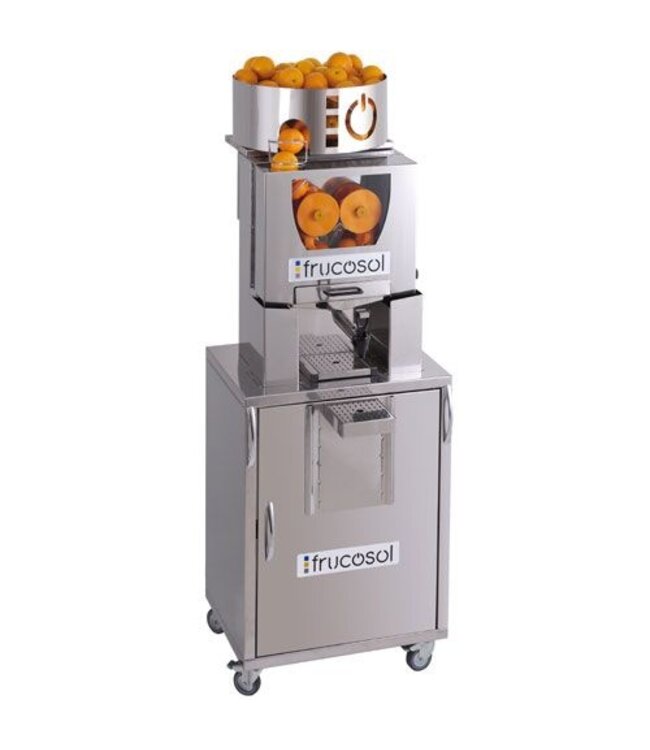 Automatische sinaasappelpers met zelfbedieningskraan | Automatische aanvoer