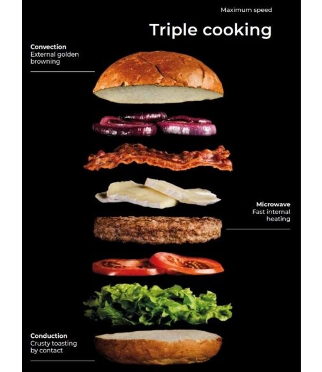 Unox BakerLux Speed.Pro oven | 46x33cm roosters | (H)54x(B)60x(D)80