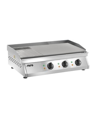 Saro Bakplaat Fry Top | Glad/ geribbeld | 9kW | (H)24x(B)84x(D)50