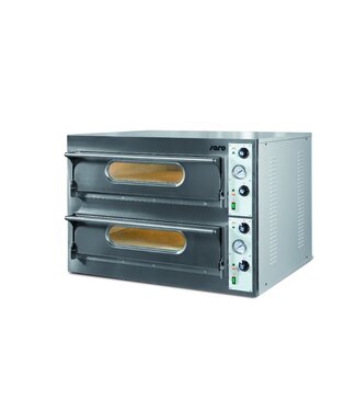 Saro Pizza oven Big 99 | 2x9 pizza's van Ø36cm | 400V | 27,6kW | (B)131x(D)122,5x(H)71