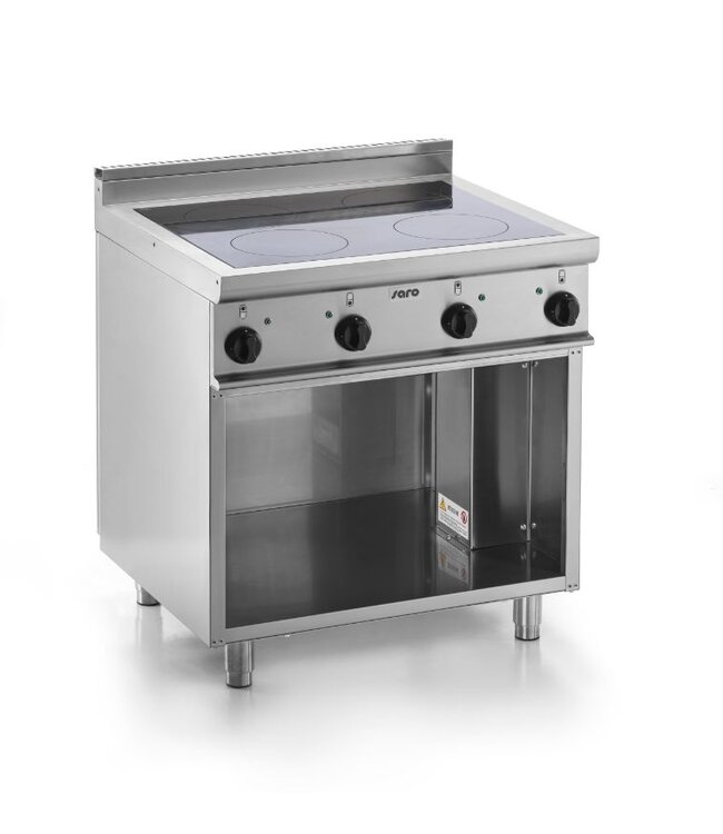 Inductie fornuis met open onderstel | 4 zones | E7/CUI4 | (H)85x(B)80x(D)70