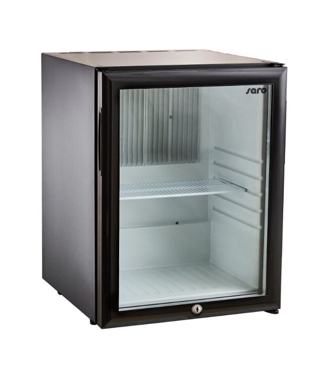 Saro Minibar koeling MB30G | Glazen deur | 28 liter | (H)50x(B)40x(D)42