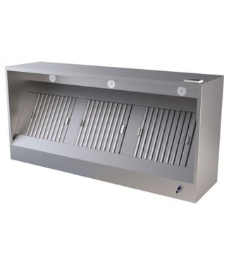 Afzuigkap Easy stekkerklaar | Recht doosmodel | 1500 mm x 950 mm x 520 mm | 1500m3
