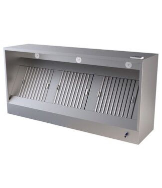 Afzuigkap Easy stekkerklaar | Recht model | 1500 mm x 950 mm x 520 mm | 1500m3