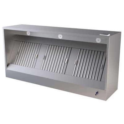 Afzuigkap Easy stekkerklaar | Recht model | 1500 mm x 950 mm x 520 mm | 1500m3