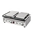 Contactgrill | power double | rechts geribbeld | 2,9kW | (H)21x(B)55x(D)39,5