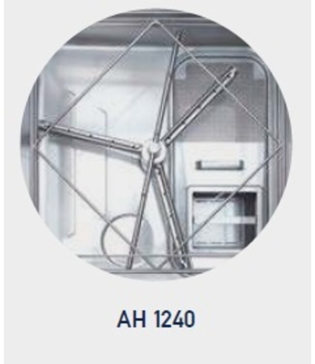 Doorschuifvaatwasser AH1240E PRS DP | complete uitvoering | 400V | PRS systeem (VOOR HEAVY DUTY LOCATIES!)