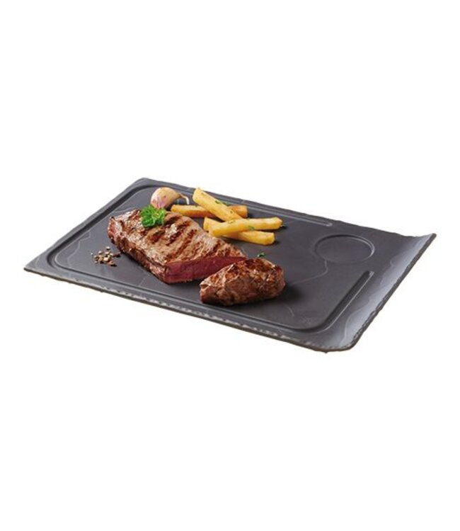 Revol Steakbord leisteen look V - 33x22cm