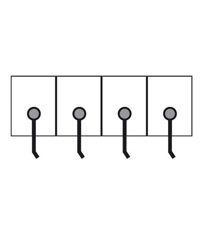 Sausdispenser 4x 1/4GN