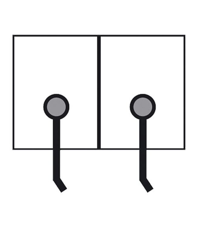 Saus dispenser 2x 1/4GN