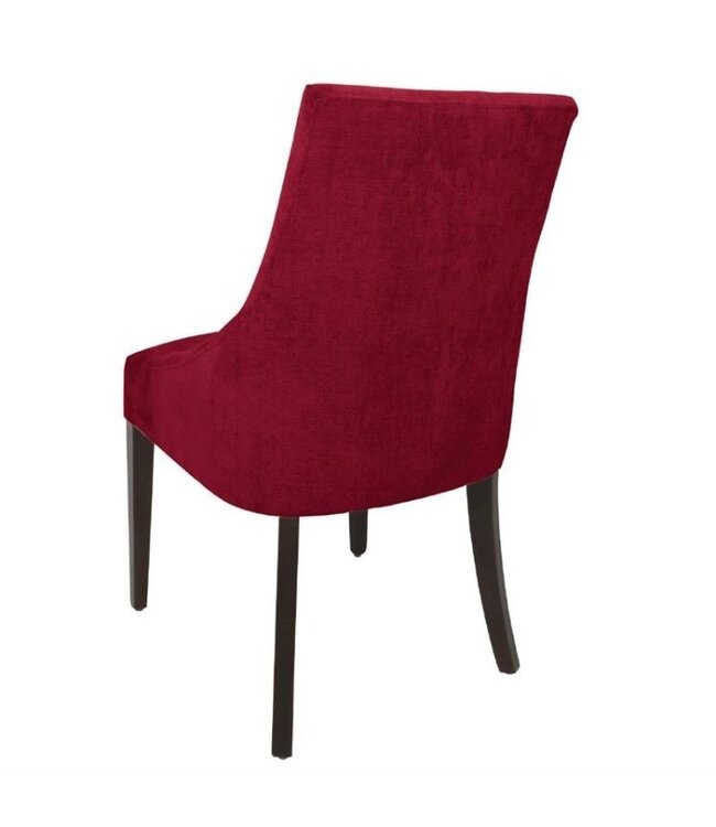 Eetkamerstoelen donkerrood - set van 2 stuks