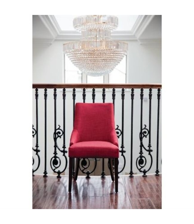 Eetkamerstoelen donkerrood - set van 2 stuks