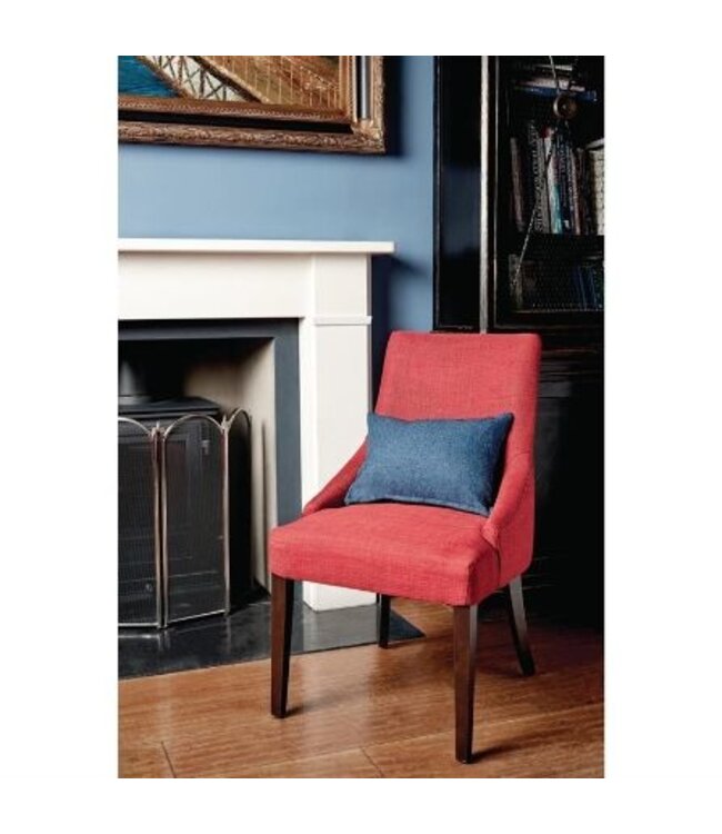 Eetkamerstoelen donkerrood - set van 2 stuks