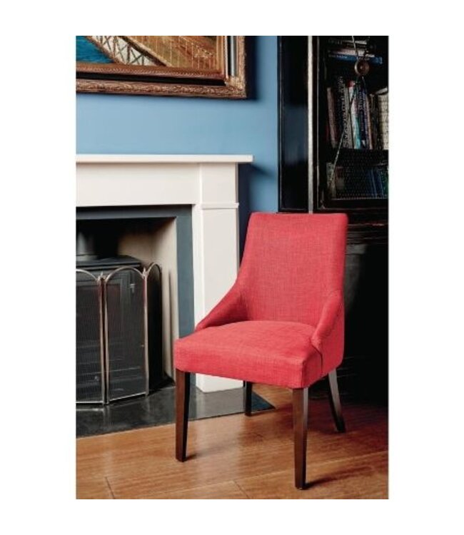 Eetkamerstoelen donkerrood - set van 2 stuks