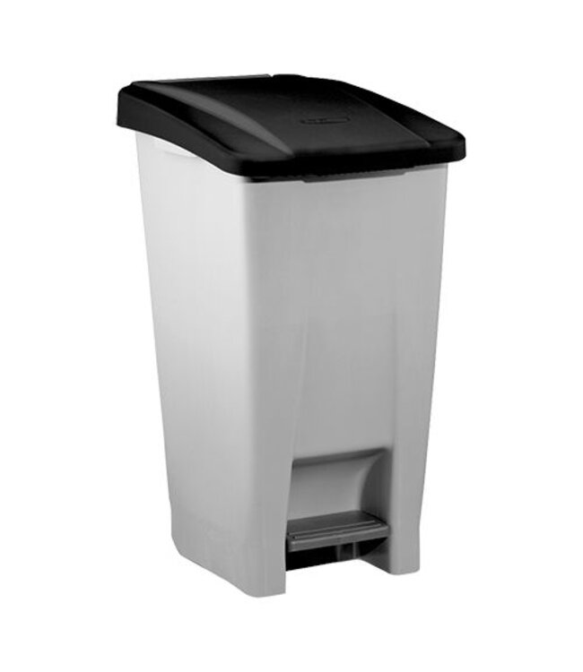 Pedaal afvalbak verrijdbaar - 60 liter
